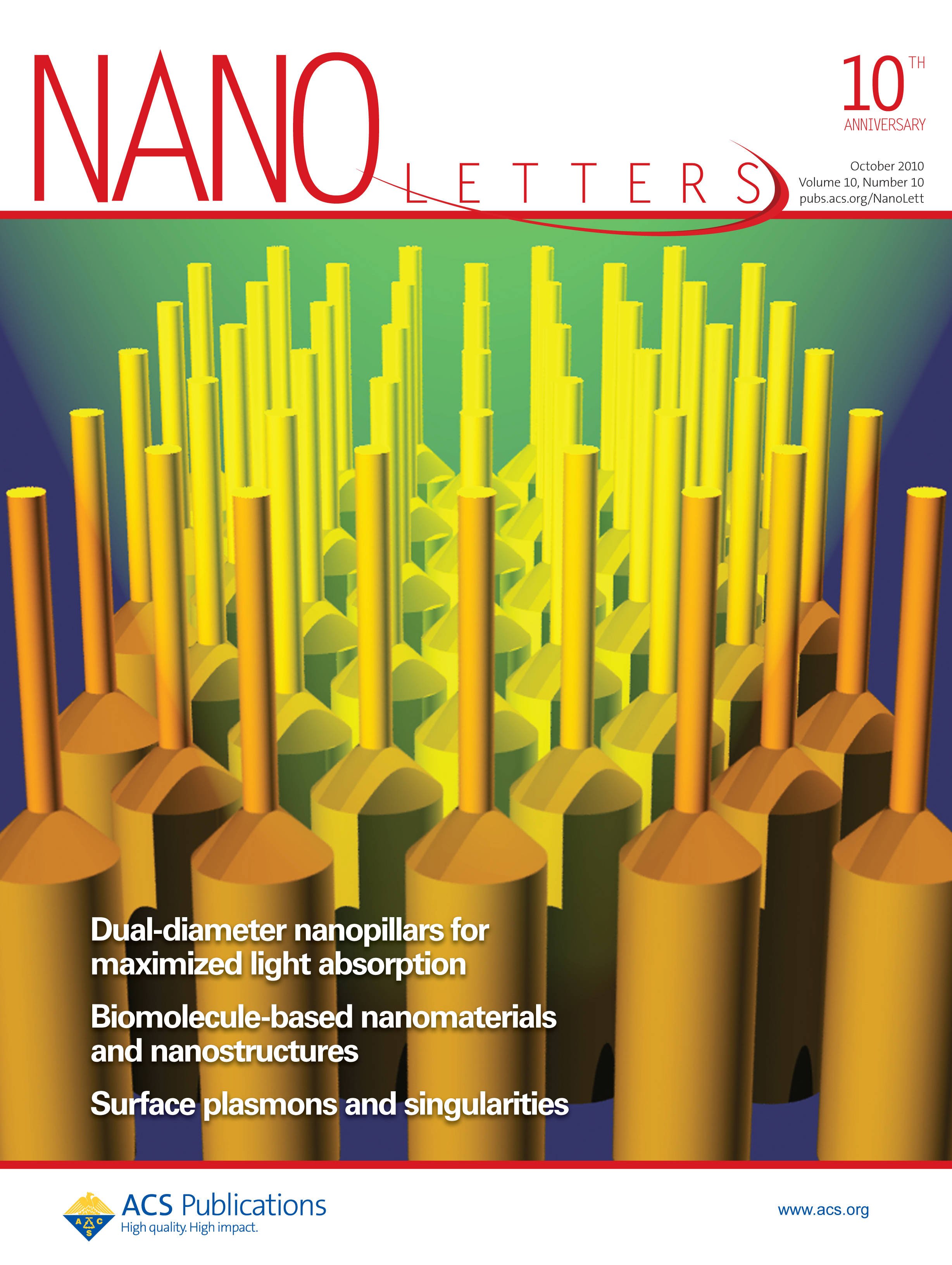 Nano letters cover letter